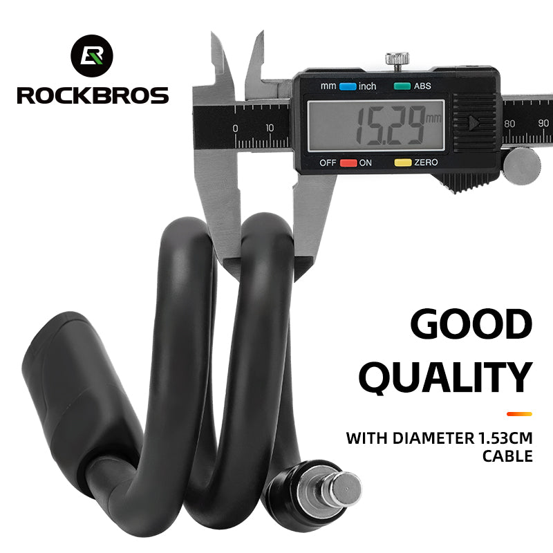 Load image into Gallery viewer, ROCKBROS Bicycle Memory Wire Spiral Steel Cable Lock – Twistable, Durable,  Anti-Theft
