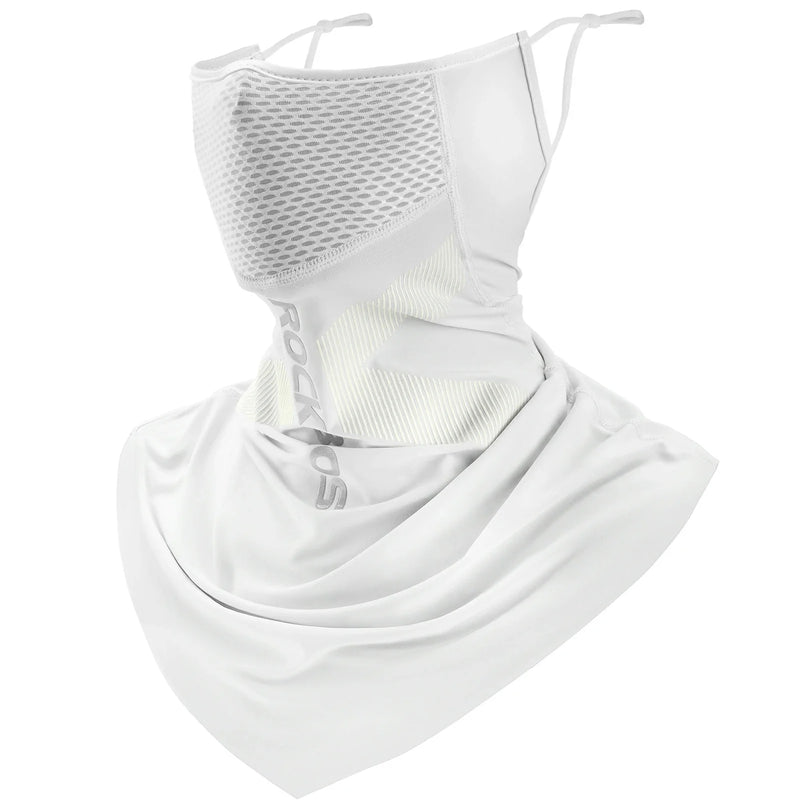 Load image into Gallery viewer, ROCKBROS Cooling Neck Gaiter with Ear Loops – Breathable Summer Face Cover for Cycling Fishing
