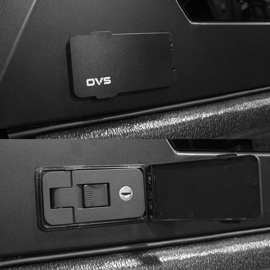 Overland Vehicle Systems Expedition - Truck Cap W/Full Wing Doors, Front And Rear Windows & 3rd Brake Light