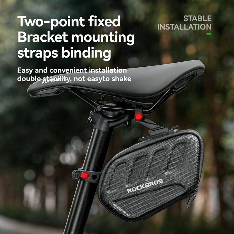 Load image into Gallery viewer, ROCKBROS 3D Shell Saddle Bike Seat Bag with Light Tail
