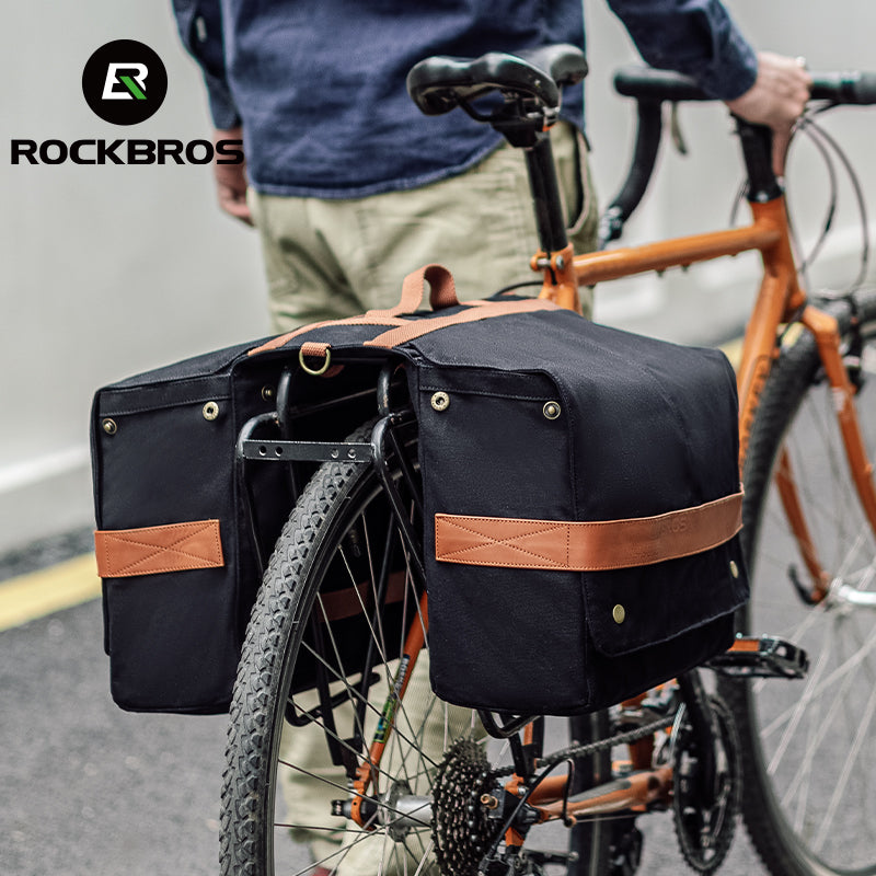 Load image into Gallery viewer, ROCKBROS 27L Expandable Bike Pannier Bag with Shoulder Strap for Various Bikes
