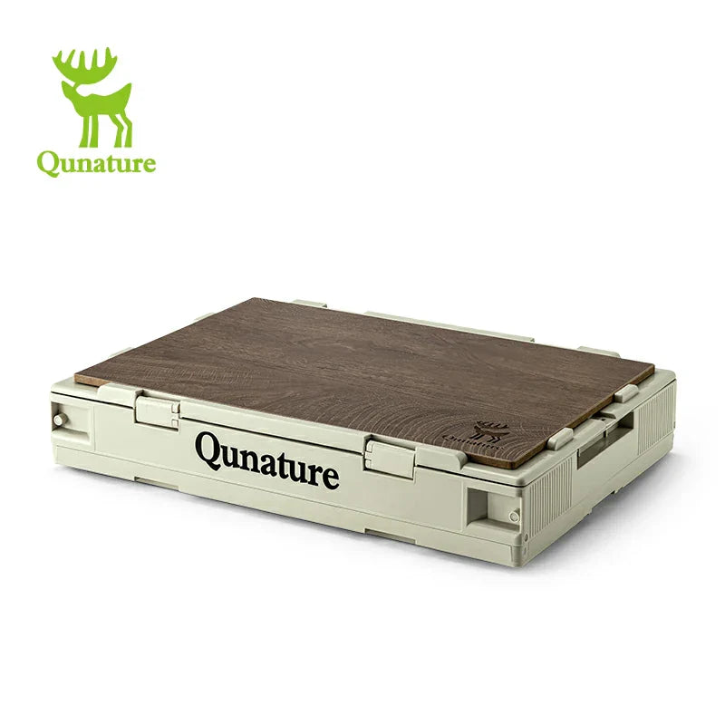 Load image into Gallery viewer, Qunature Outdoor Folding Storage Box with Multi-Door Design and Tabletop Option

