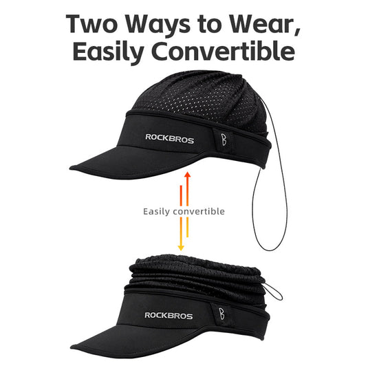 ROCKBROS Summer Sun Protection Cap with Cooling Ice Silk and Adjustable Design