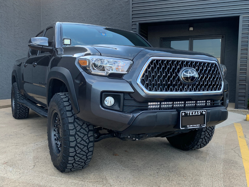 Load image into Gallery viewer, 32" Lower Bumper Hidden LED Light Bar Kit Fits 2016-2023 Toyota Tacoma
