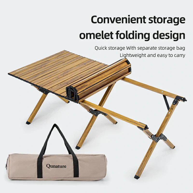 Load image into Gallery viewer, Qunature Lightweight Foldable Aluminum Table with Stable Triangular Structure
