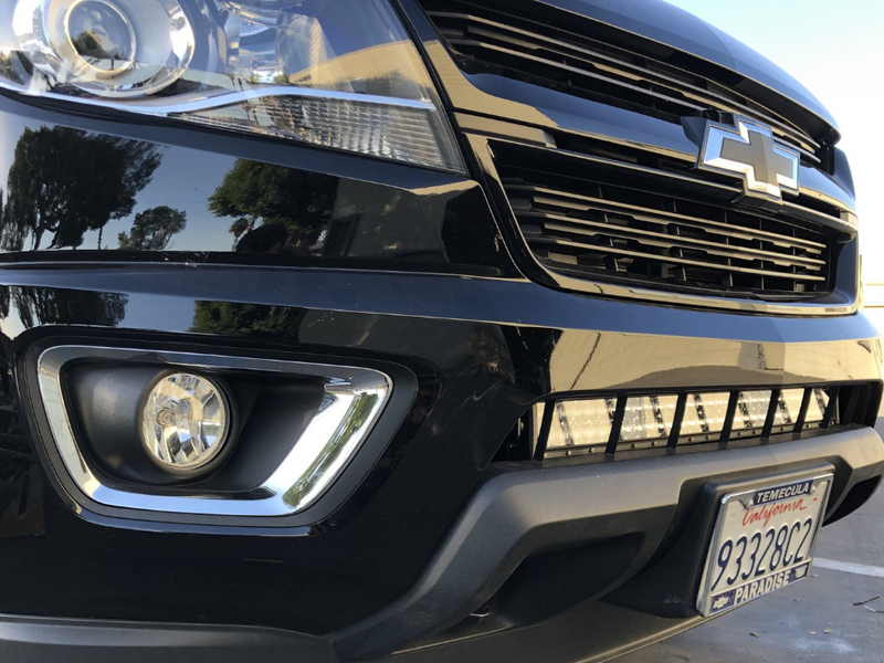 Load image into Gallery viewer, 32" Lower Bumper Hidden LED Light Bar Mounting Brackets For 2014-2022 Chevy Colorado
