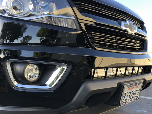 32inch Lower Bumper Hidden LED Light Bar Mounting Brackets For 2014-2022 Chevy Colorado