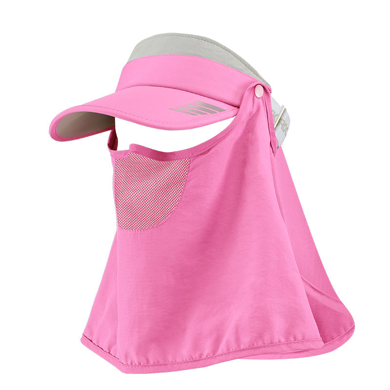 Load image into Gallery viewer, ROCKBROS Ice Silk Full Face Sunhat 360° Anti-UV Adjustable Hiking Fishing Cap
