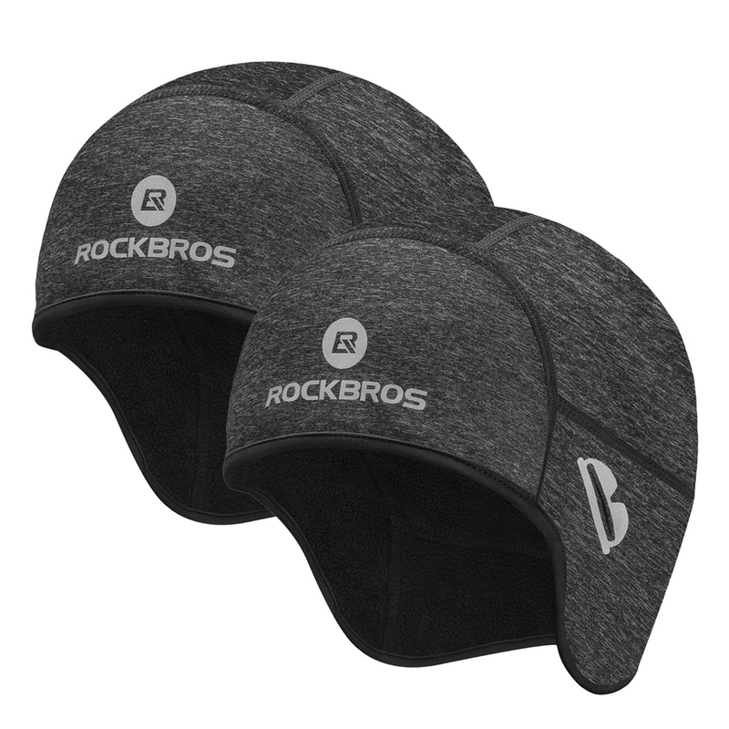 Load image into Gallery viewer, ROCKBROS Winter Skull Cap Helmet Liner, Thermal Cycling Beanie with Glasses Holes
