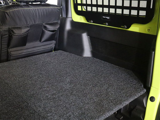 Install view of Front Runner Toyota Sequoia 2023 current base deck inside vehicle cargo area