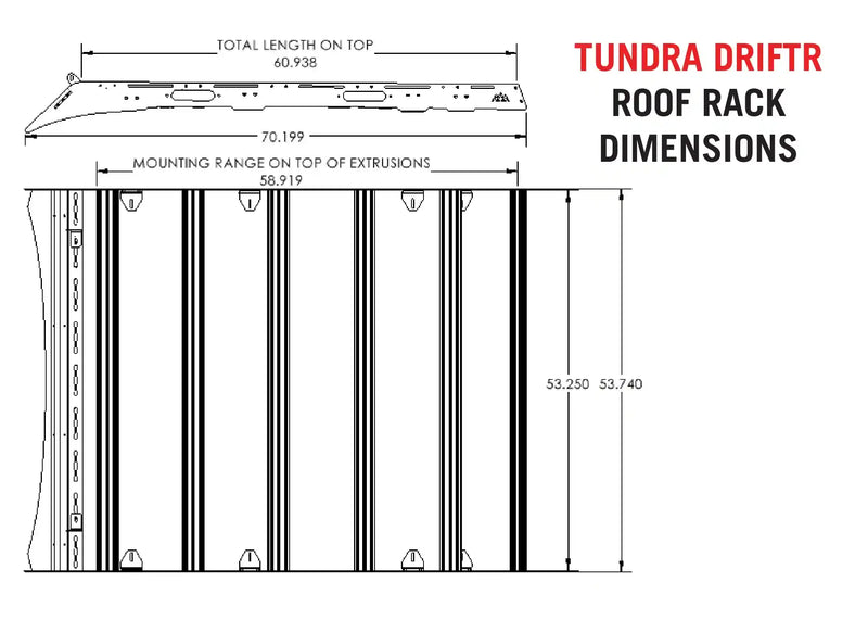 Load image into Gallery viewer, DRIFTR Toyota Tundra Roof Rack (2022-2026)
