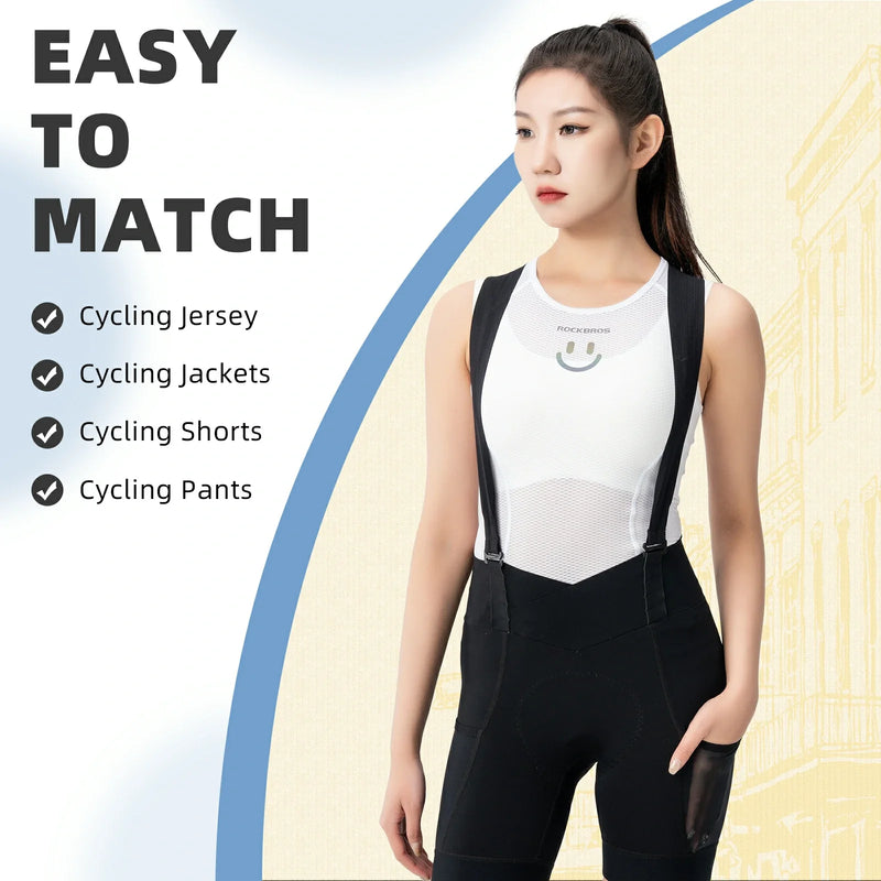 Load image into Gallery viewer, ROCKBROS Breathable Mesh Sleeveless Quick Dry Slim Cycling Base Layer for Women
