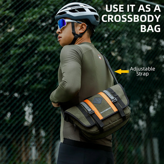 ROCKBROS Bike Handlebar Multifunctional Crossbody Bag with Shoulder Strap
