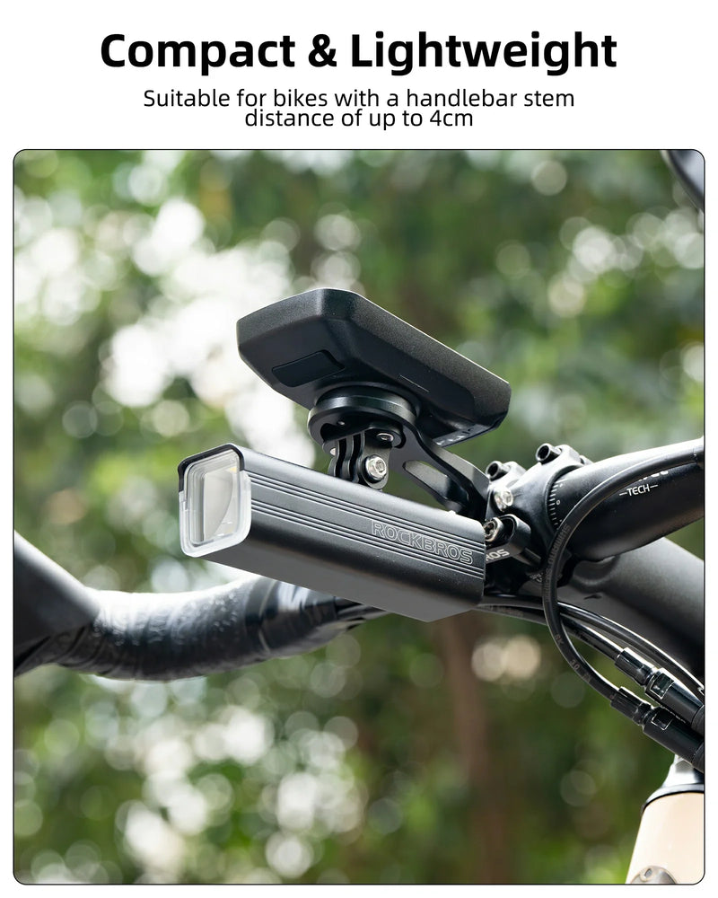 Load image into Gallery viewer, ROCKBROS Bike Computer Mount Out-Front Aluminum Integrated Bicycle Cycling Computer Mount
