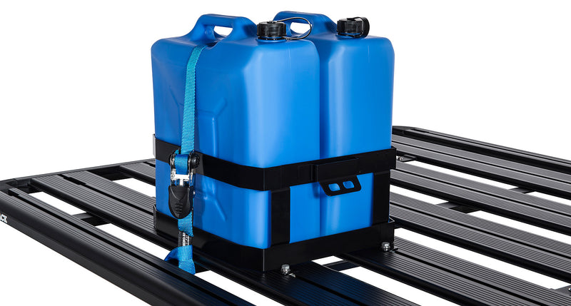 Load image into Gallery viewer, Rhino Rack Double Vertical Jerry Can Holder
