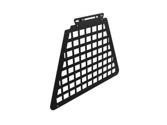 Alt text: "Front Runner Pro Bed Rack Headache Molle Panel, black, grid-patterned storage accessory for vehicle organization."