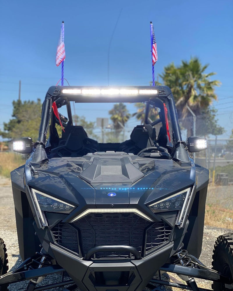 Load image into Gallery viewer, Polaris Pro R RZR 30" Roof Mounts For Light Bar or MPM Mount
