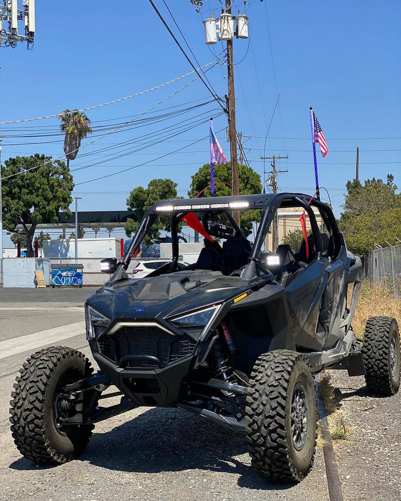 Load image into Gallery viewer, Polaris Pro R RZR 30" Roof Mounts For Light Bar or MPM Mount
