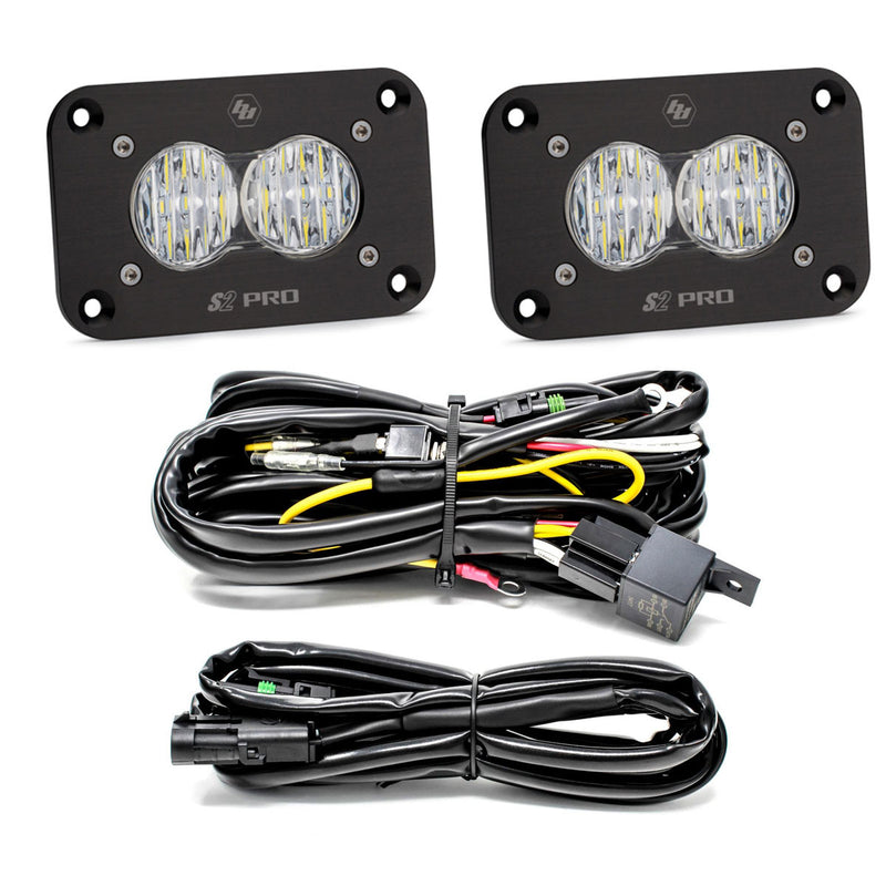 Load image into Gallery viewer, Baja Designs S2 Pro Black Flush Mount LED Light Pod Reverse Kit - Universal
