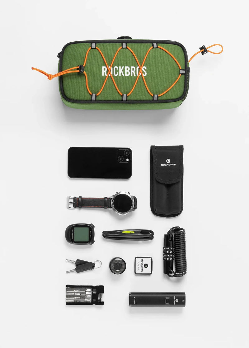 Load image into Gallery viewer, ROCKBROS Square Handlebar Bag-Road to sky
