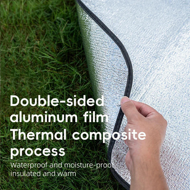 Load image into Gallery viewer, Qunature Double-Sided Aluminum Picnic Tent Mat Waterproof Camping Pad
