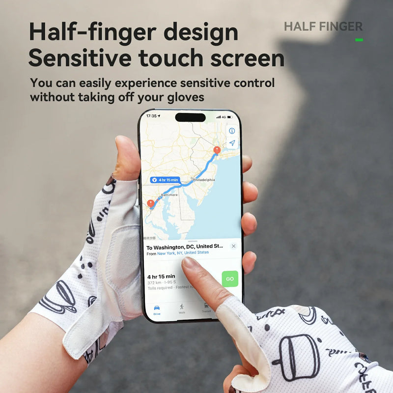 Load image into Gallery viewer, TVI ROCKBROS Women’s Half-Finger Fishing and Cycling Gloves
