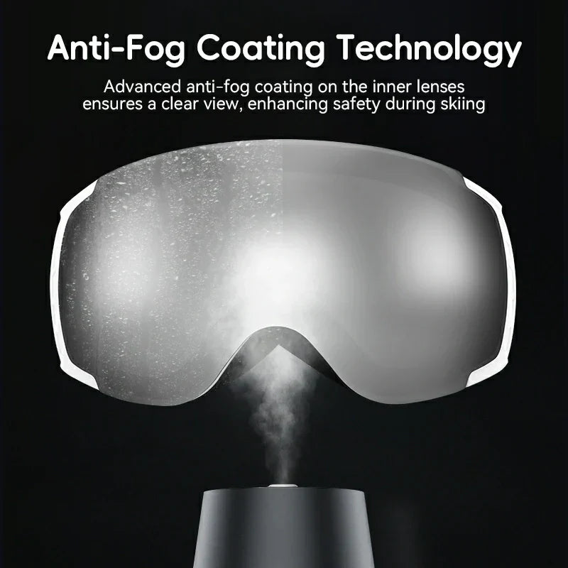 Load image into Gallery viewer, Qunature Anti-Fog Ski Goggles UV400 Protection Double-Layer Lenses for Clear View
