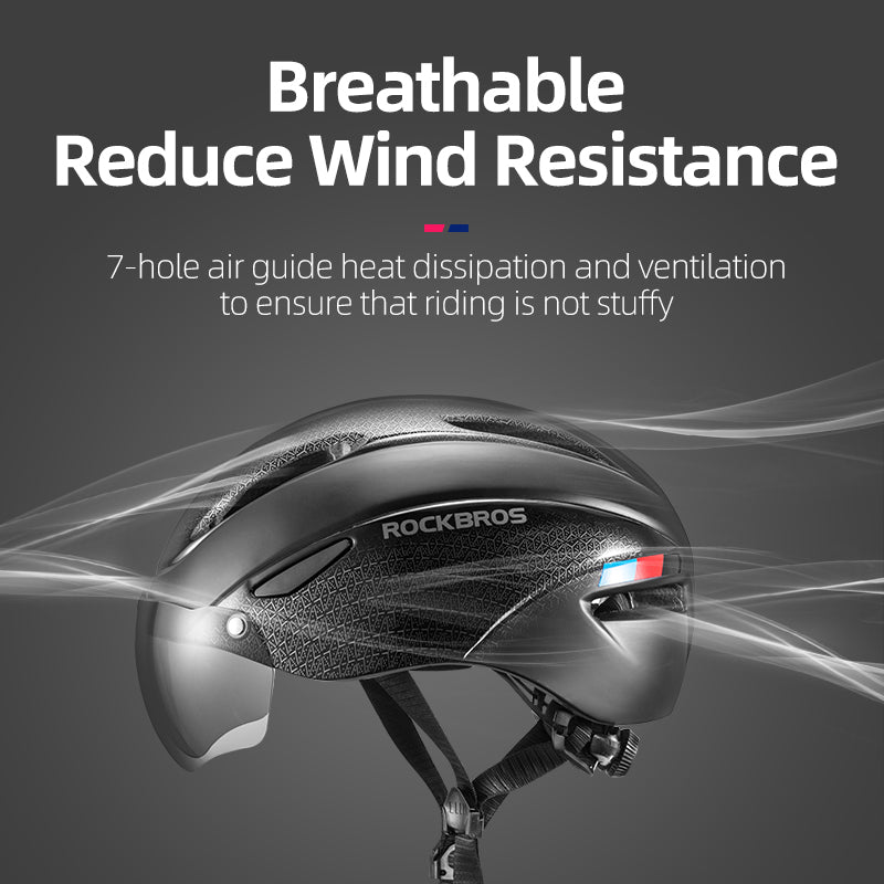 Load image into Gallery viewer, ROCKBROS Ultralight Magnetic Goggles Cycling Helmet
