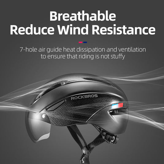 ROCKBROS Ultralight Magnetic Goggles Cycling Helmet