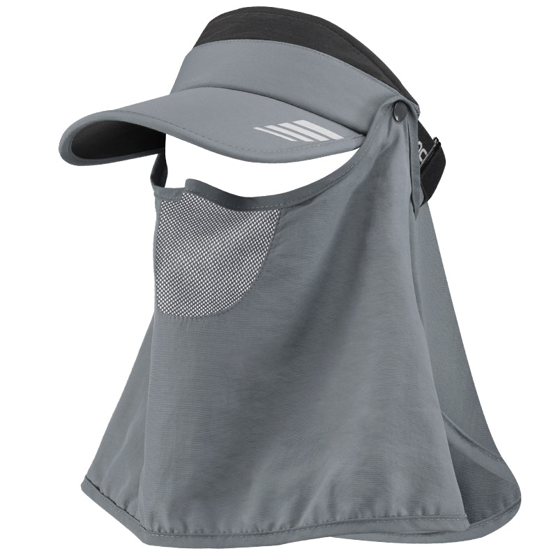 Load image into Gallery viewer, ROCKBROS Ice Silk Full Face Sunhat 360° Anti-UV Adjustable Hiking Fishing Cap
