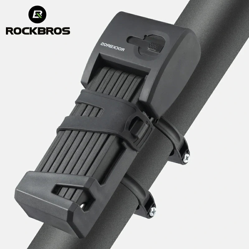 Load image into Gallery viewer, ROCKBROS Folding Bike Lock Smart Fingerprint Heavy Duty Anti Theft Bike Lock
