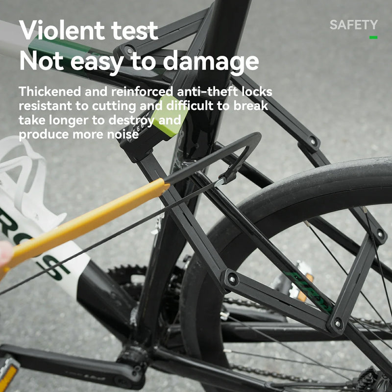 Load image into Gallery viewer, 8-Section Folding Combination Bike Lock
