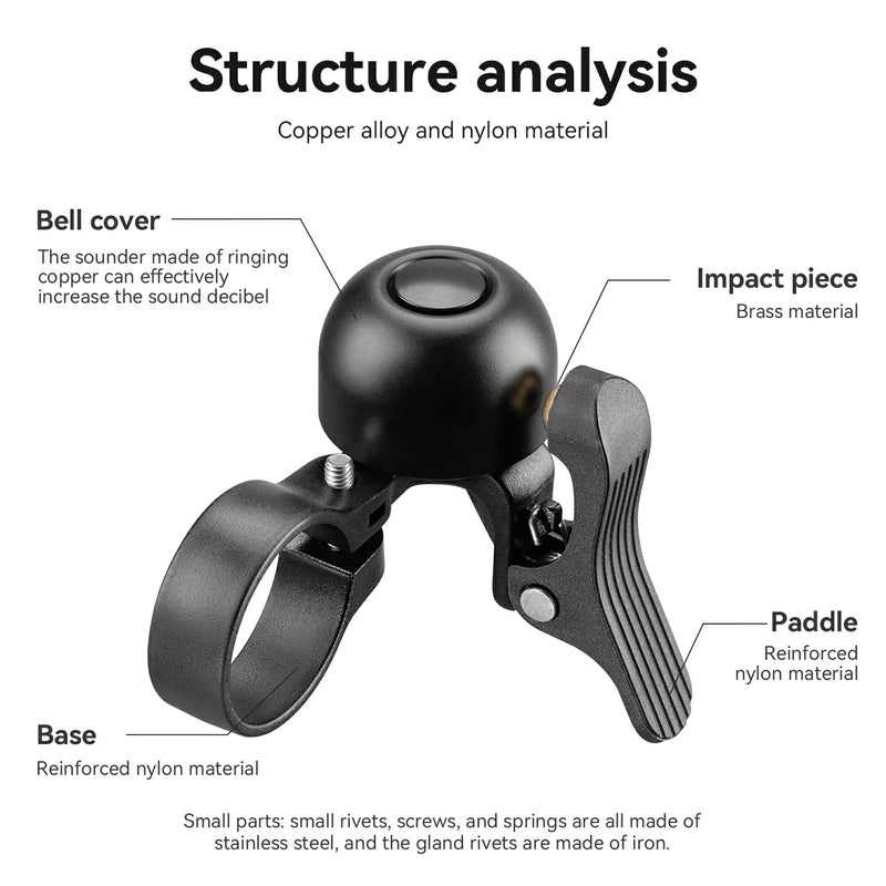 Load image into Gallery viewer, ROCKBROS Bike Bell for Road Bike with Loud Sound
