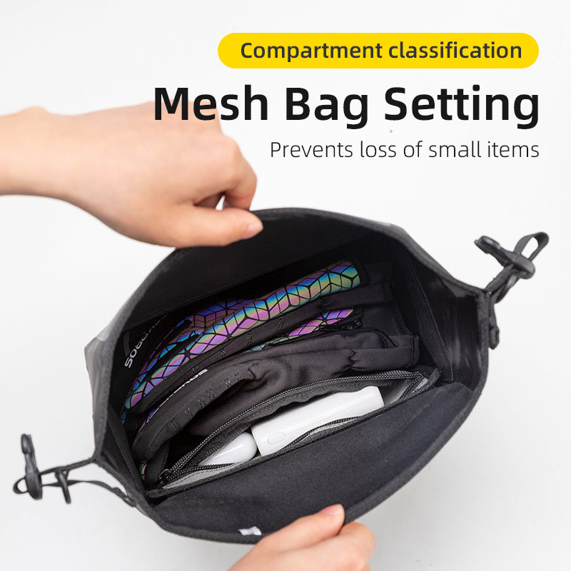 Load image into Gallery viewer, ROCKBROS Waterproof Bicycle Bag Folding Bike Front Basket Shoulder Pack Handlebar Bag
