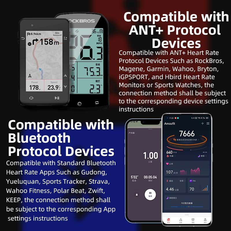 Load image into Gallery viewer, ROCKBROS ANT+ Dual-Mode Heart Rate Monitor Real-Time Tracking Waterproof Design
