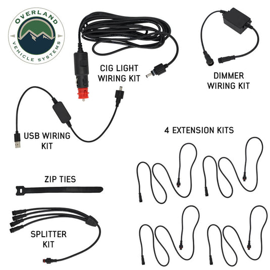 OVS 4 Piece Universal LED Light Kit With Plug and Play