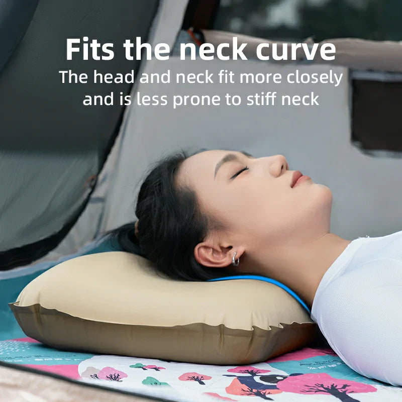 Load image into Gallery viewer, Qunature Self-Inflating Cheese Sponge Pillow with 3D High Elastic Support
