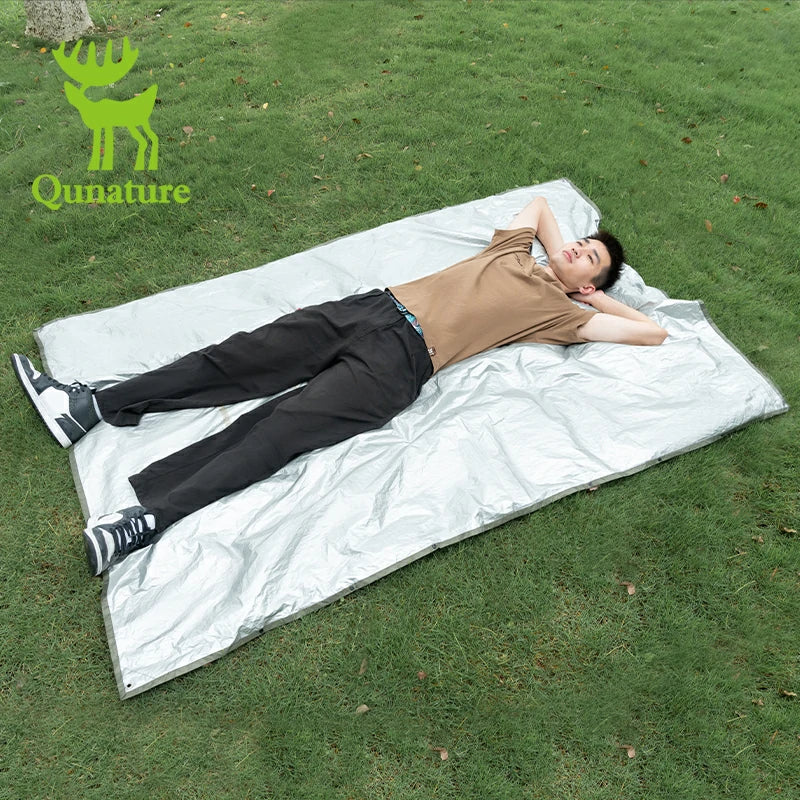 Load image into Gallery viewer, Qunature 3-in-1 Waterproof Raincoat Canopy Floor Mat Lightweight Portable
