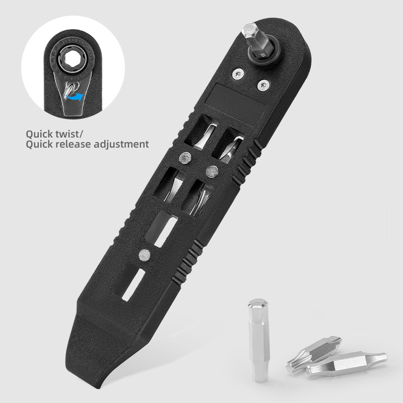 Load image into Gallery viewer, ROCKBROS Multi-function Ratchet Tire Lever with Hex Wrench and File Blade
