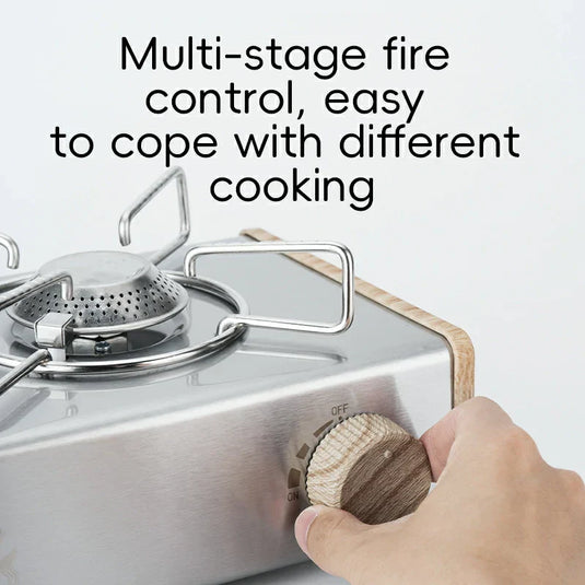 Qunature Mini Cassette Stove with 2.8KW Flame Magnetic Gas Tank Portable Design