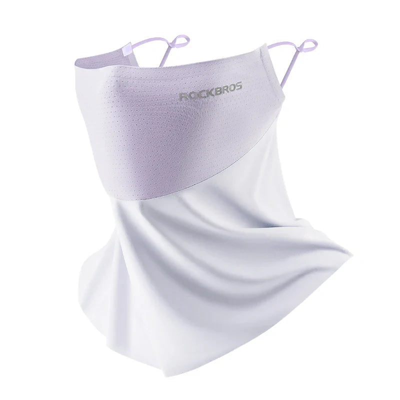 Load image into Gallery viewer, ROCKBROS Cooling Neck Gaiter with Ear Loops – UV Protection for Cycling
