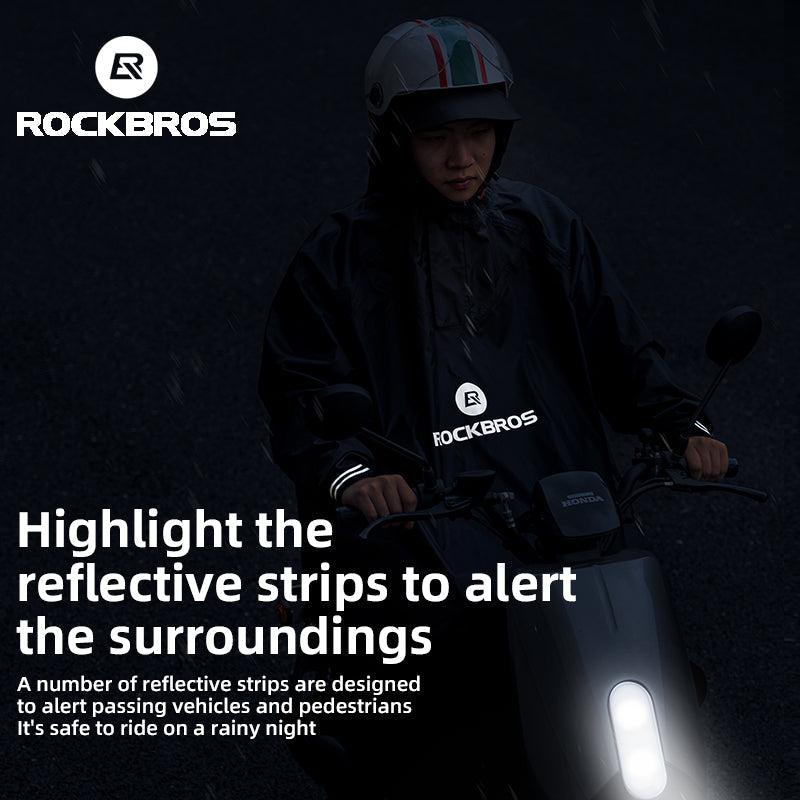 Load image into Gallery viewer, ROCKBROS Motorcycle Cycling Raincoat Hiking Outdoor Poncho Waterproof Cloak
