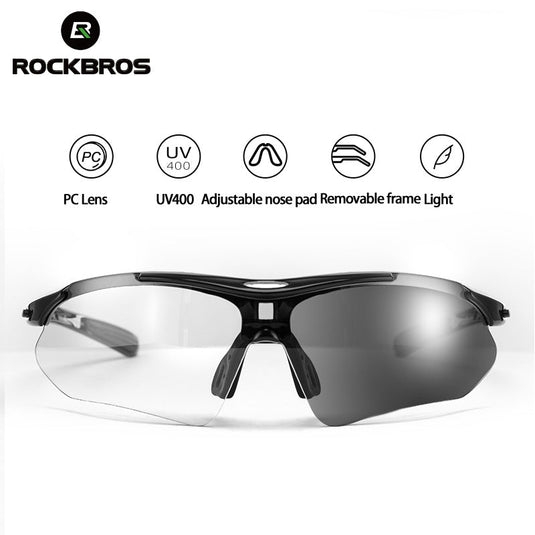 Full Frame Photochromic Bicycle Eyewear