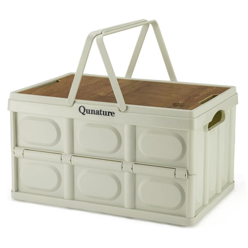 Load image into Gallery viewer, Qunature 55L Collapsible Storage Bin with Lid and Handle
