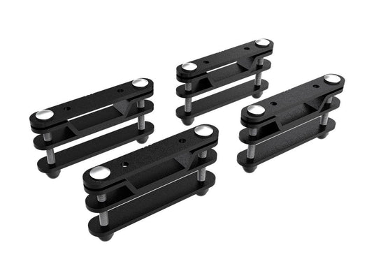 Front Runner Hard Shell Tent Mount Brackets set on white background, ideal for vehicle roof rack systems