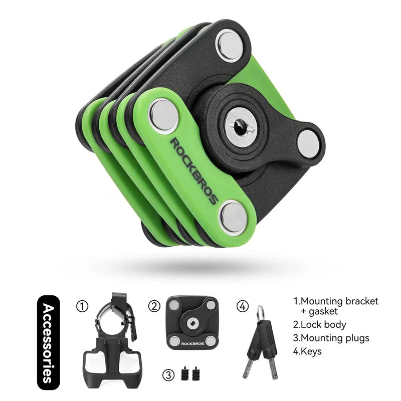 Load image into Gallery viewer, ROCKBROS HamburgerFold Anti-Theft Bike Lock

