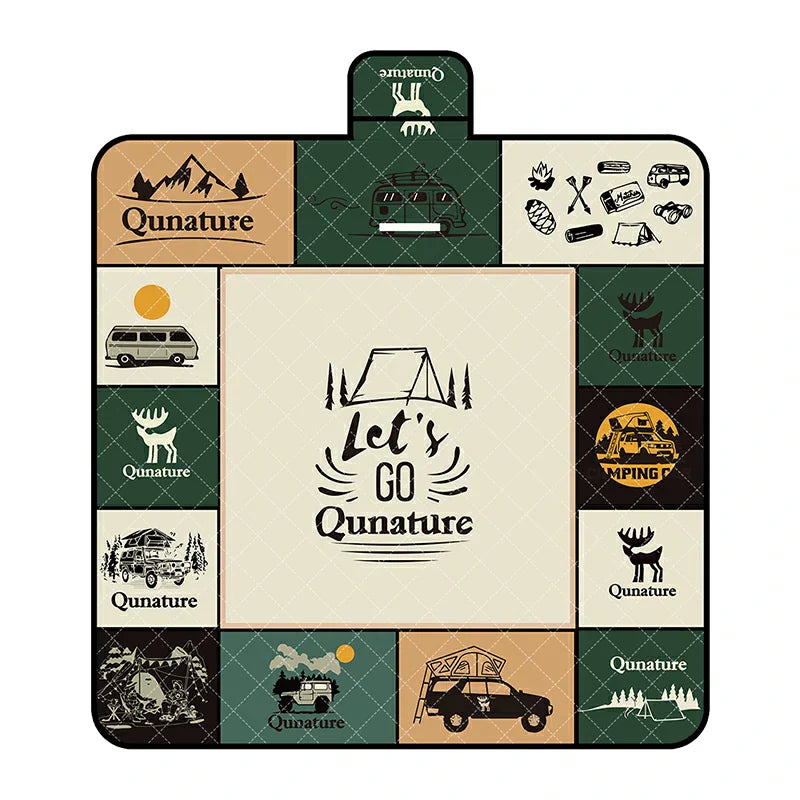 Load image into Gallery viewer, Qunature Outdoor Picnic Mat - Waterproof, Heat-Insulating, Spacious for 6-8 People
