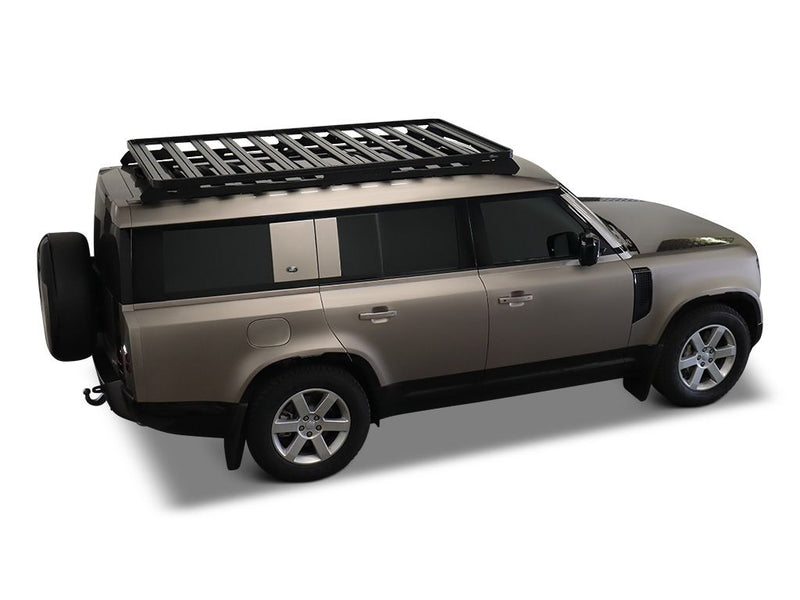 Load image into Gallery viewer, Land Rover Defender 130 with Front Runner Slimline II Roof Rack Kit installed
