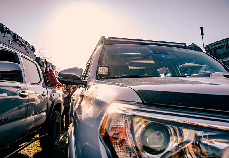 Load image into Gallery viewer, Low Profile LED Ditch Light Brackets Kit For 2010-2024 Toyota 4Runner
