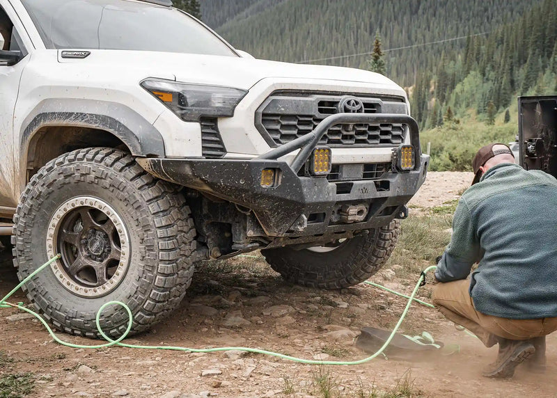 Load image into Gallery viewer, Hi-Lite Overland Toyota Tacoma Front Bumper 4th Gen (2024-2026) [Prerunner Bull Bar]
